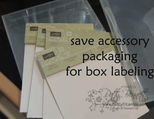 Storage box spine labels