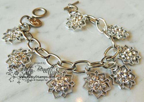 Frosted finishes snowflake bracelet patty 1