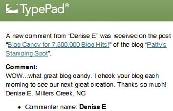 BLOG CANDY WINNER BLOG CANDY WINNER