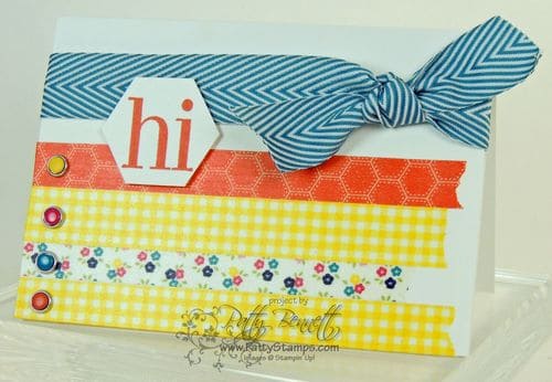 Candy dots washi tape card 1 Candy dots washi tape card 1