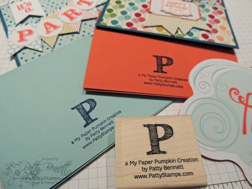 Paper pumpkin personalized stamp patty Paper pumpkin personalized stamp patty