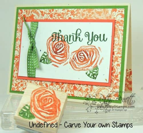 Undefined carved rose stamp patty