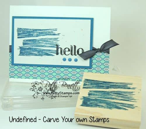 Undefined carved brushstroke stamp
