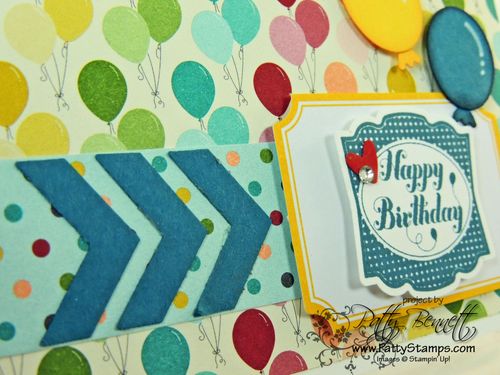 Balloon punch art birthday card 3