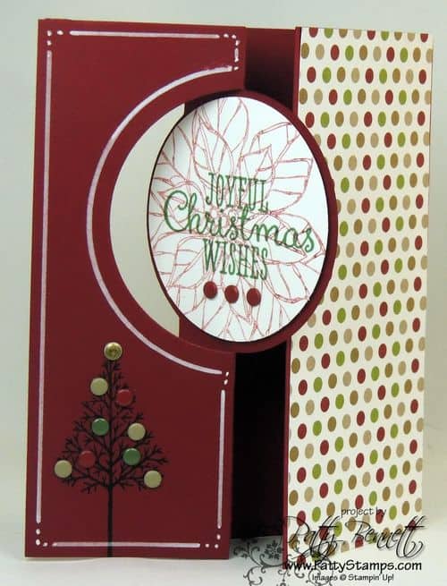 Thinlit circle card christmas 2