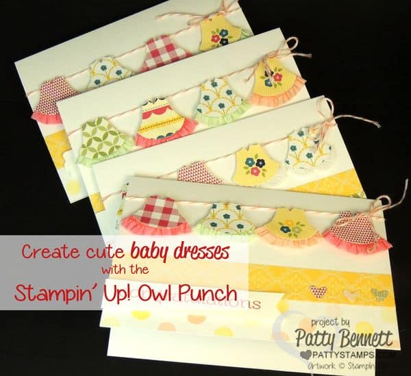 Owl-punch-baby-girl-dress-cards-stampin-up Owl-punch-baby-girl-dress-cards-stampin-up