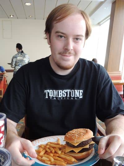 Jason-double-burger-lunch
