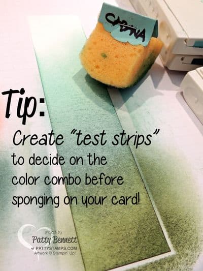 Sponged-background-test-strips