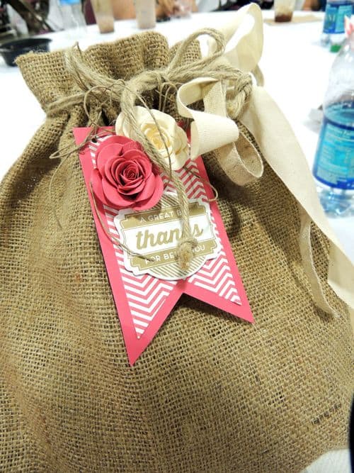 Convention-stampin-up-spiral-flower-die-paper-flower-gift-bag Convention-stampin-up-spiral-flower-die-paper-flower-gift-bag