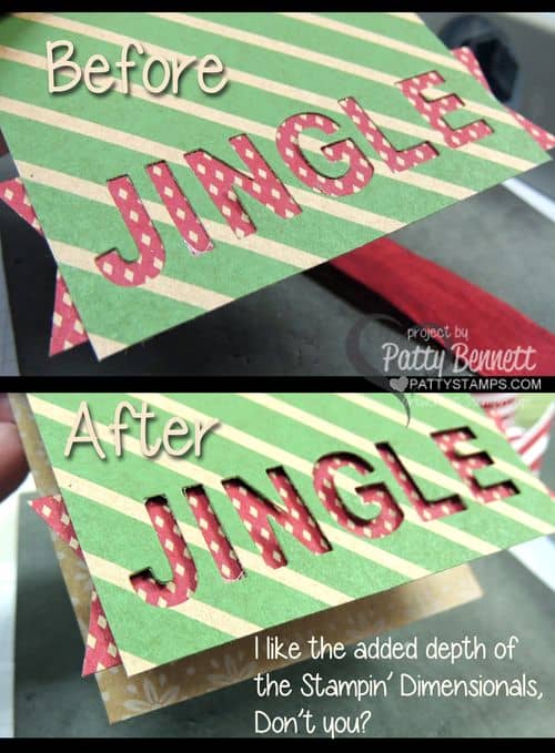 Little-letters-jingle-before-after-stampin-up