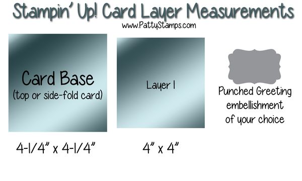 Card measurements stampin up pattystamps blog square