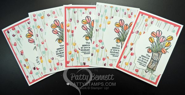 Love-is-kindness--tulip-note-cards-painted-blooms-stampin-up