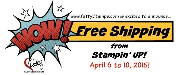 Free shipping stampin up pattystamps