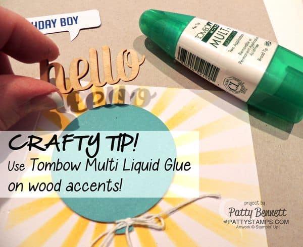 Hooray-its-your-day-minion-birthday-card-owl-punch-stampin-up-liquid-glue-wood-accents Hooray-its-your-day-minion-birthday-card-owl-punch-stampin-up-liquid-glue-wood-accents