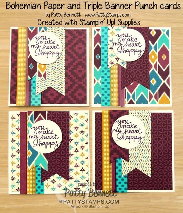 Bohemian-stampin-up-cards-banner-triple-punch-washi-4x4-pattystamps