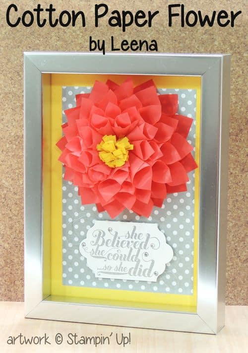 Cotton-paper-flower-framed-gift-leena-stampin-up
