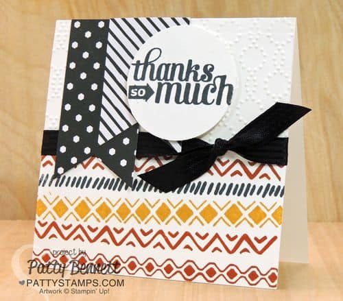 Bohemian-borders-stampin-up-thanks-card-black-ribbon-pattystamps