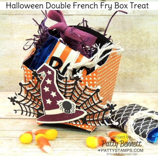 Halloween-french-fry-box-double-treat-witches-hat-spider-web-doily-stampin-up