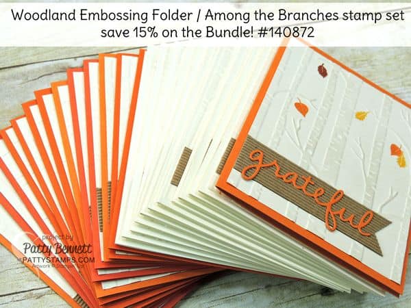 Woodland-embossing-folder-stampin-up-grateful-cards-fall-pattystamps-bundle