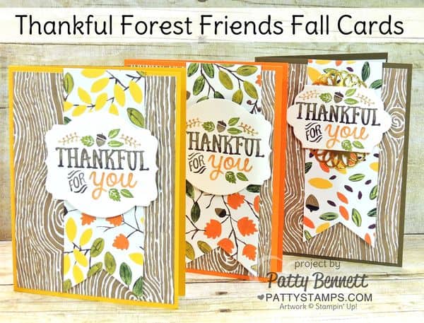 Thankful-forest-friends-woodgrain-cards-doilies-fall-stampin-up-pattystamps