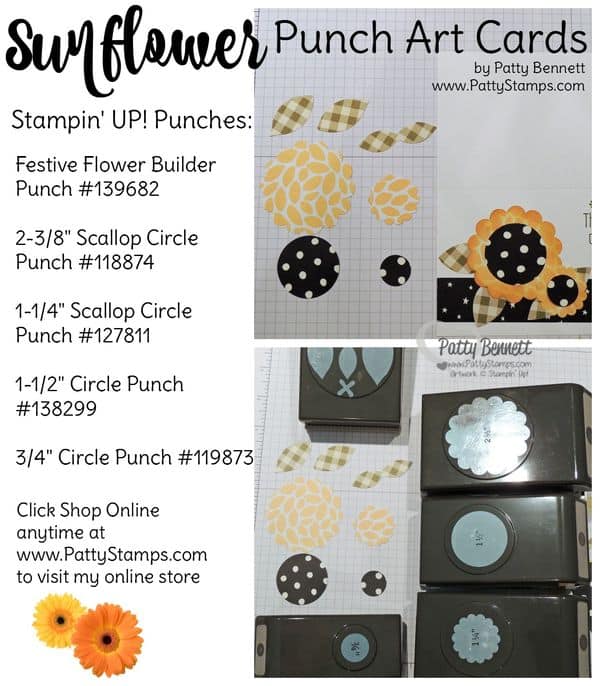 Punch-art-sunflower-punches-stampin-up-pattystamps