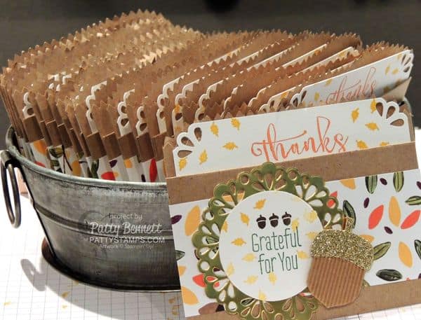 Kraft-bag-pocket-card-gold-glimmer-acorn-stampin-up-pattystamps