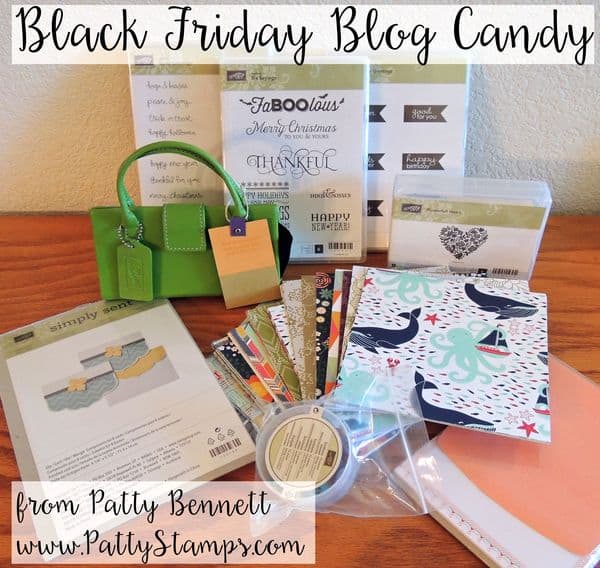 Black friday blog candy pattystamps stampin up