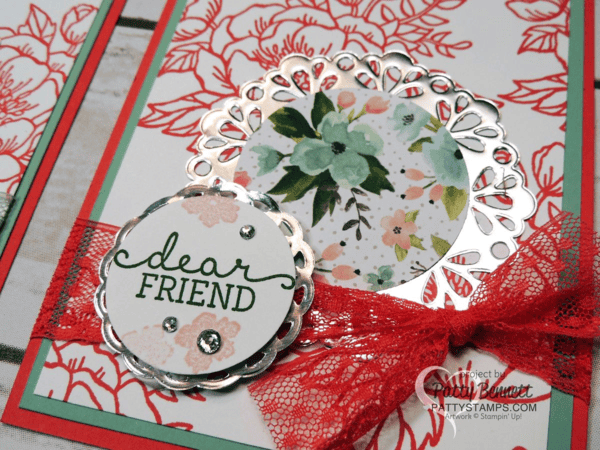 Stampin Up! Birthday Blooms stamp set and Birthday Bouquet designer paper NEW from the Occasions 2016 catalog.  I made these cards for our OnStage event in San Diego. Birthday, friend and for you greetings included in the stamp set.
