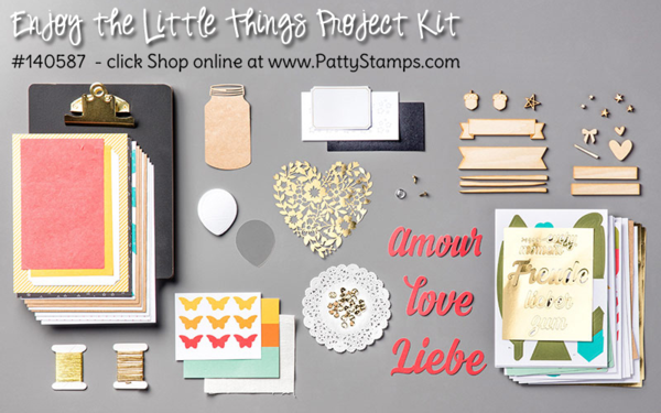 Enjoy the little things project kit from Stampin' Up!. Chalkboard stand with 13 interchangeable display pieces. 