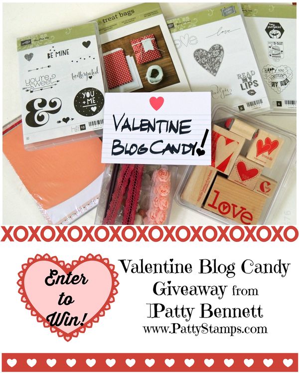 Valentine blog candy pattystamps stampin up