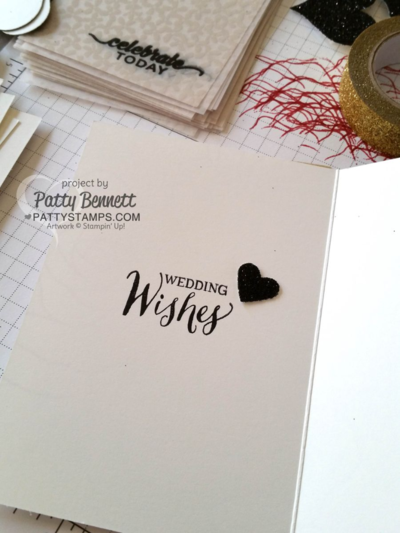 Stampin' UP! Botanical Gardens vellum overlay on Rose Wonder bridal shower invitation cards, featuring black glimmer paper and gold Metallic Glitter tape. Stampin' UP! Botanical Gardens vellum overlay on Rose Wonder bridal shower invitation cards, featuring black glimmer paper and gold Metallic Glitter tape.