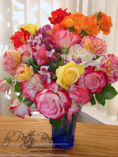 Patty bouquet roses alstromeria