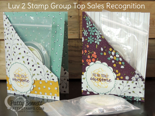 Wildflower Fields designer paper double pocket cards from Sale a Bration 2016 - Stampin' Up!, by Patty Bennett