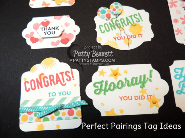Create endless tags and labels with the Perfect Pairings Sale a Bration stamp set from Stampin' UP! Pair it up with the Perpetual Birthday Calendar background stamps for WOW tags! by Patty Bennett Create endless tags and labels with the Perfect Pairings Sale a Bration stamp set from Stampin' UP! Pair it up with the Perpetual Birthday Calendar background stamps for WOW tags! by Patty Bennett