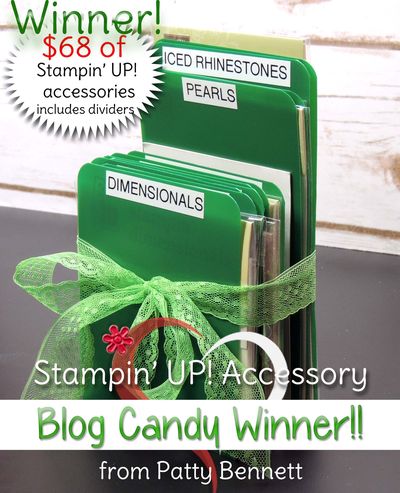Blog candy pattystamps stampin up accessories-winner Blog candy pattystamps stampin up accessories-winner