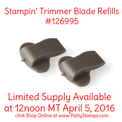 126995 stampin up trimmer blades pattystamps
