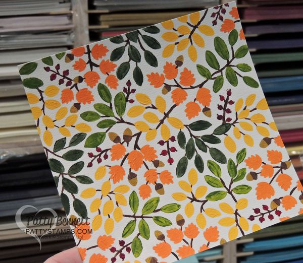 Into the woods original artwork stampin up