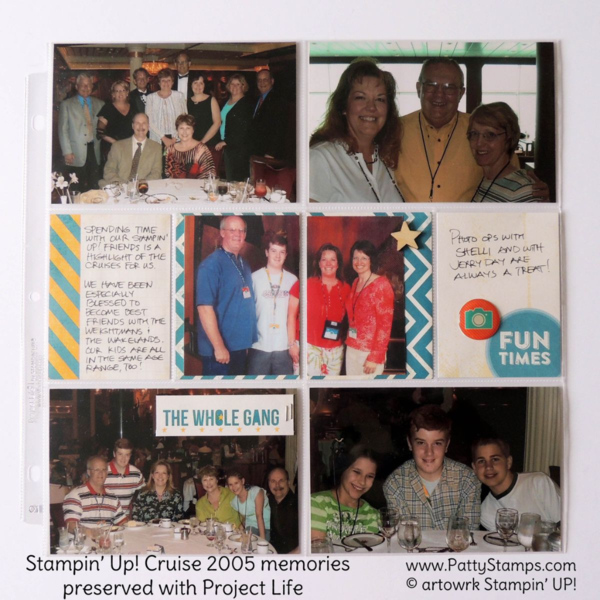 Caribbean Cruise 2005 with Stampin' Up! - Memory Keeping with Project Life Happy Times kit by Patty Bennett #PLXSU