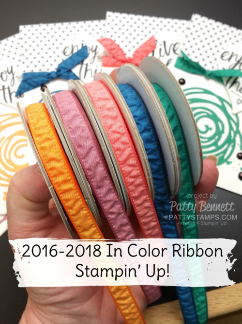 New Stampin' UP! In Color Ribbon, 2016-2018 colors
