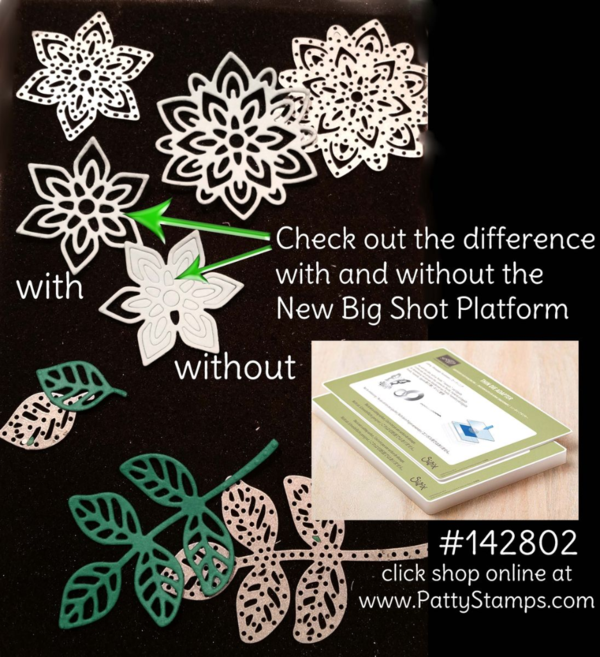 New big shot platform from Stampin Up! click shop online and order #142802 at www.pattystamps New big shot platform from Stampin Up! click shop online and order #142802 at www.pattystamps