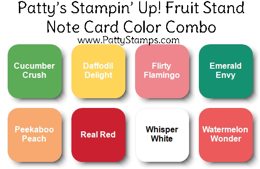 Fruit stand color combo stampin up pattystamps