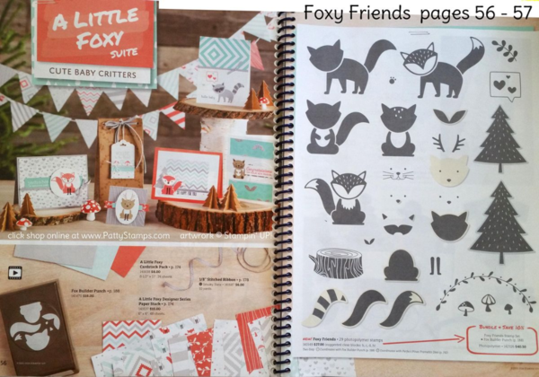 Stampin' UP! Foxy Friends stamp set and Fox Builder Punch Bundle from the 2016 catalog! Click shop online at www.PattyStamps.com Stampin' UP! Foxy Friends stamp set and Fox Builder Punch Bundle from the 2016 catalog! Click shop online at www.PattyStamps.com