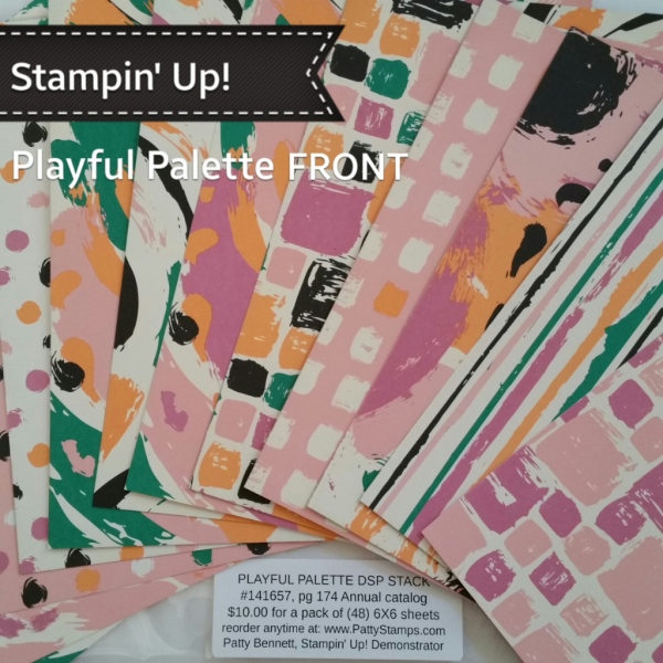 Stampin' UP! Playful Palette Designer Series Paper Pack great for card making and crafting projects, shop online at www.PattyStamps.com