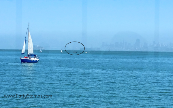Grand Princess in port in San Francisco, from the Spinnaker restaurant, Sausalito California Grand Princess in port in San Francisco, from the Spinnaker restaurant, Sausalito California