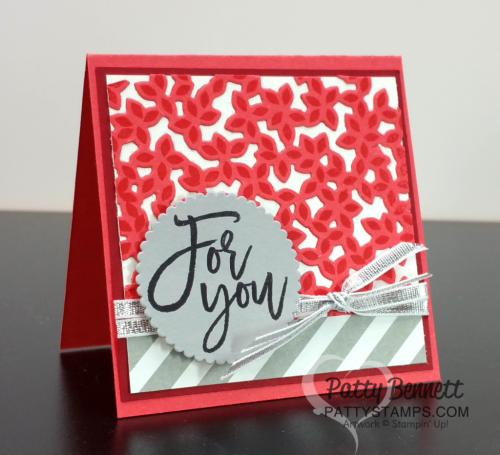 Thoughtful Branches 3x3 notecard by Patty Bennett featuring Stampin' UP! bundle, paper, and accessories available at www.pattystamps.com 