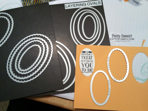 Stampin Up! Layering Ovals die cut framelits are amazing!