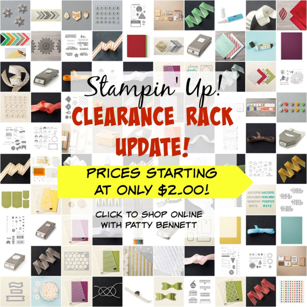 Clearance rack sept pattystamps update