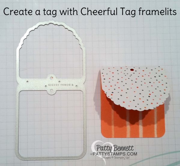 Stampin UP! DIY Halloween Treat Bags featuring Jar of Haunts stamp set and Halloween Night paper.  Tag Topper: Cheerful Tag Framelits.  by Patty Bennett, www.PattyStamps.com