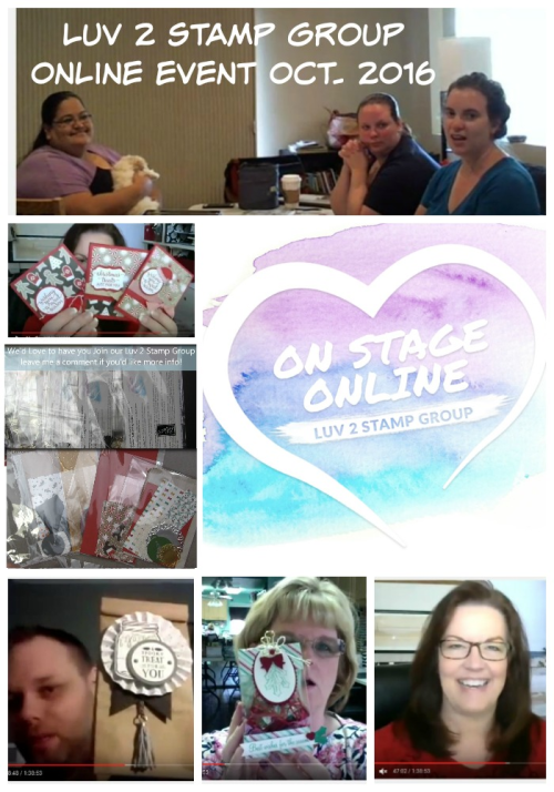 October 2016 Luv 2 Stamp Group online event collage October 2016 Luv 2 Stamp Group online event collage