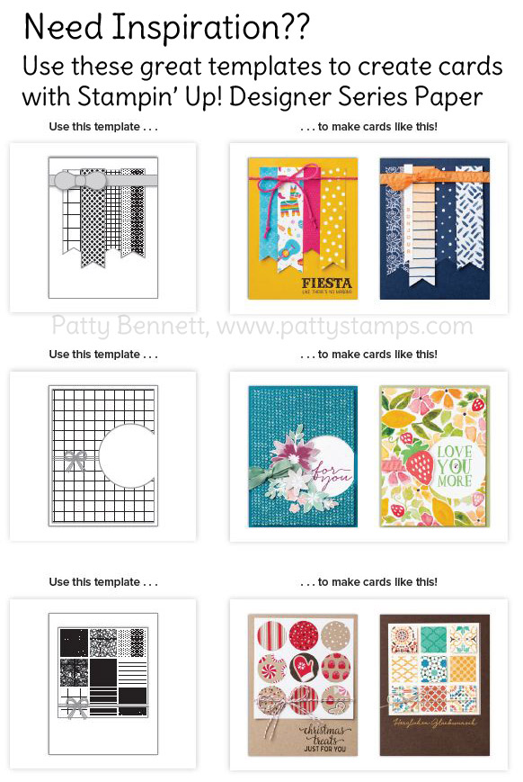 Designer paper sale card templates pattystamps inspiration Designer paper sale card templates pattystamps inspiration